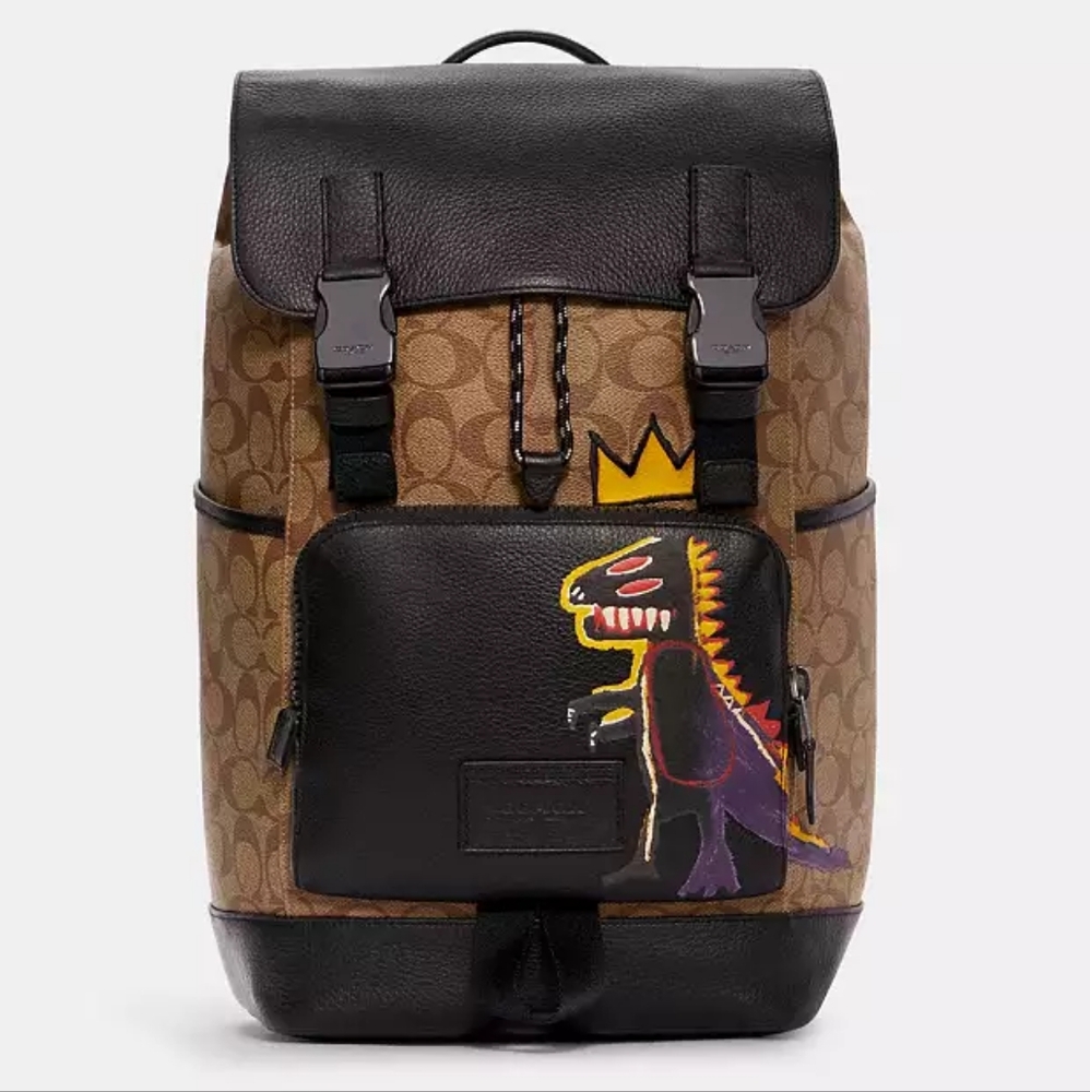 Coach Men's Brown and Black Backpack
